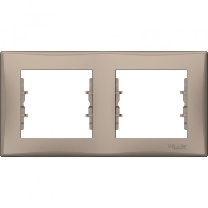 2-постовая рамка SCHNEIDER ELECTRIC SEDNA, горизонтальная, ТИТАН SDN5800368