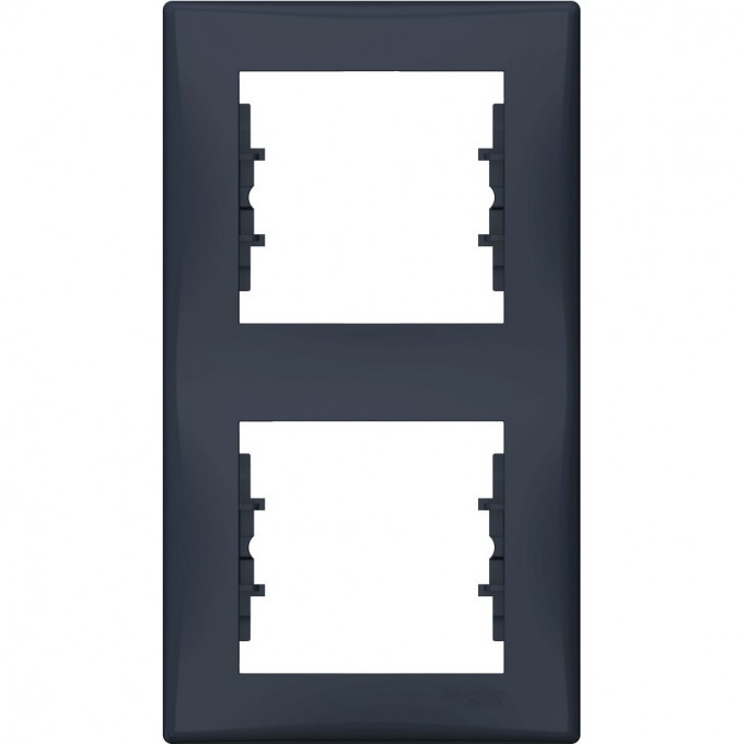 2-постовая рамка SCHNEIDER ELECTRIC SEDNA, вертикальная, ГРАФИТ SDN5801170