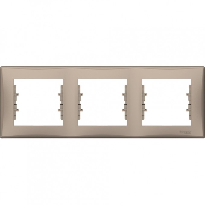 3-постовая рамка SCHNEIDER ELECTRIC SEDNA, горизонтальная, ТИТАН SDN5800568