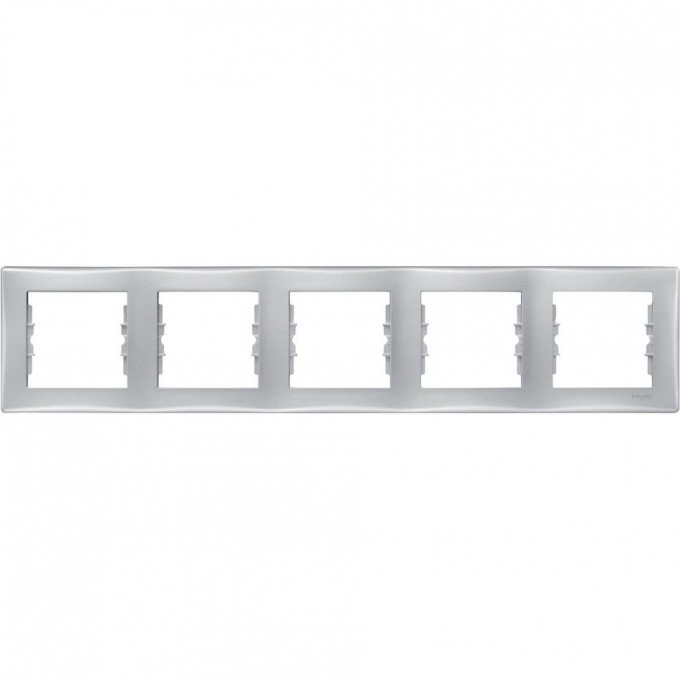 5-постовая рамка SCHNEIDER ELECTRIC SEDNA, горизонтальная, АЛЮМИНИЙ SDN5800960