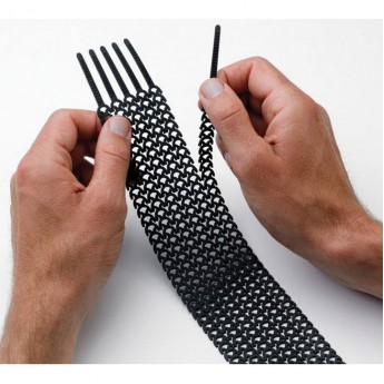 Стяжка кабельная черная RAPSTRAP упаковка из 24шт