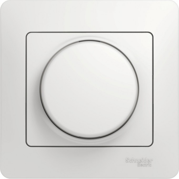 Светорегулятор (диммер) SCHNEIDER ELECTRIC GLOSSA, поворотный, 300Вт, в сборе, белый GSL000134