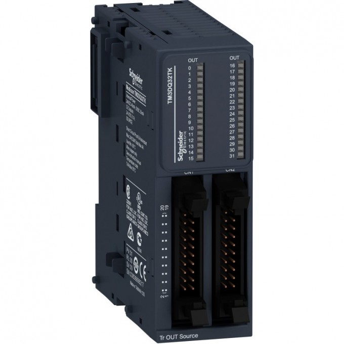 Дискретный модуль расширения SCHNEIDER ELECTRIC MODICON ТМ3 32 выхода, транзист источник НЕ10 TM3DQ32TK