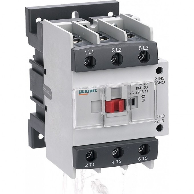 Контактор SCHNEIDER ELECTRIC DEKRAFT 95А 220В АС3 1НО+1НЗ КМ-103 22148DEK