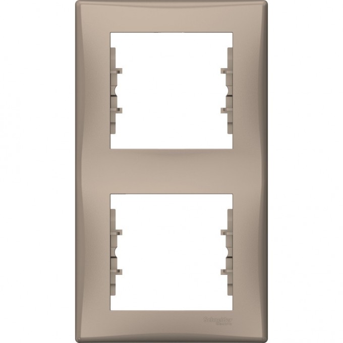 2-постовая рамка SCHNEIDER ELECTRIC SEDNA, вертикальная, ТИТАН SDN5801168