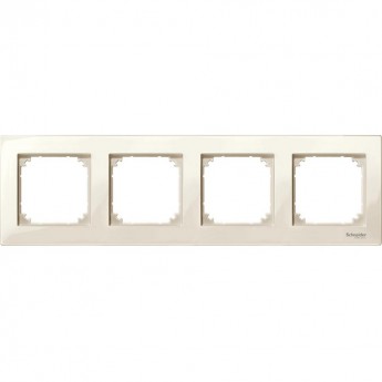 4-постовая рамка SCHNEIDER ELECTRIC MERTEN M-PLAN, БЕЖЕВЫЙ, SM