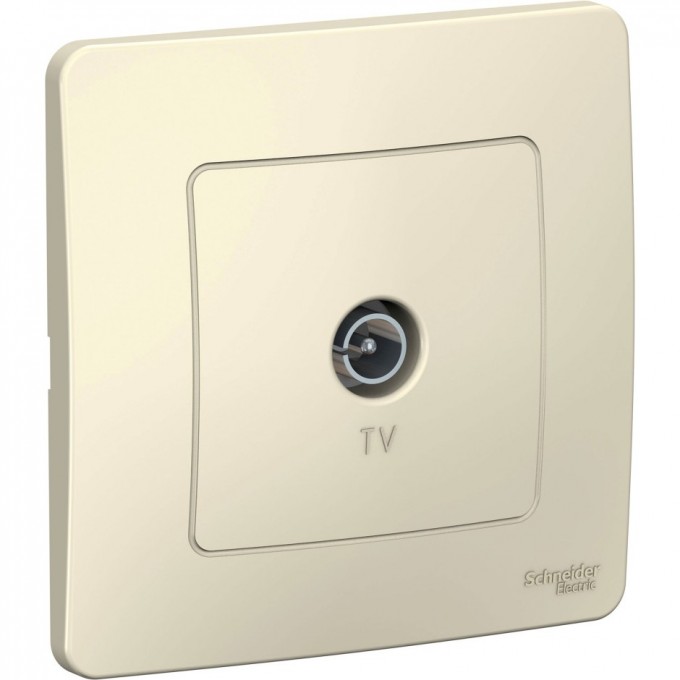 Коннектор ТВ SCHNEIDER ELECTRIC BLANCA, МОЛОЧНЫЙ BLNTS000012