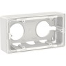 Коробка для открытой установки SCHNEIDER ELECTRIC UNICA NEW, 2-постовая, белый NU800418