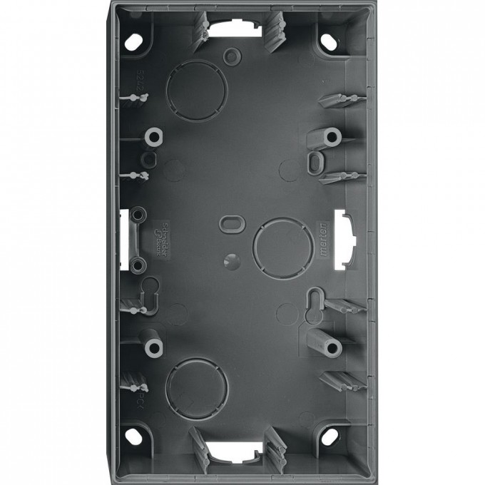 Корпус MERTEN M-ELEGANCE для открытого монтажа 2 поста, АНТРАЦИТ,SM MTN524214