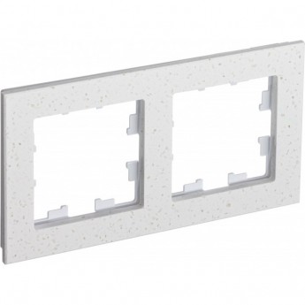 Рамка 2-постовая SCHNEIDER ELECTRIC ATLASDESIGN NATURE, мрамор крем роял