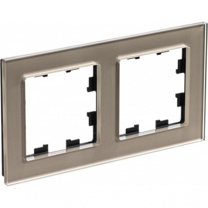 Рамка 2-постовая SCHNEIDER ELECTRIC ATLASDESIGN NATURE, органическое стекло шампань ATN320502