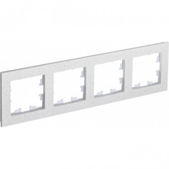 Рамка 4-постовая SCHNEIDER ELECTRIC ATLASDESIGN NATURE, мрамор крем роял