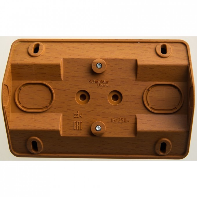 Розетка двойная угловая SCHNEIDER ELECTRIC ЭТЮД без заземления без шторок 16А, БУК, Россия PA16-105T