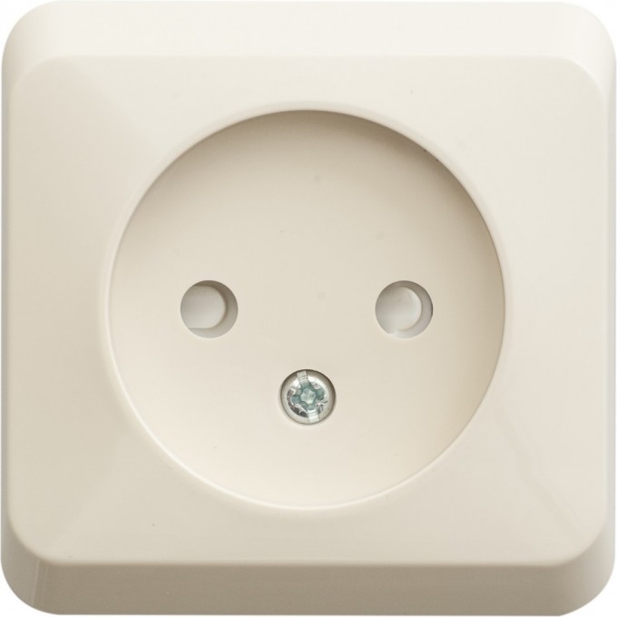 Розетка SCHNEIDER ELECTRIC ЭТЮД без заземления со штороками 16А 250B, кремовый, Россия PA16-002K