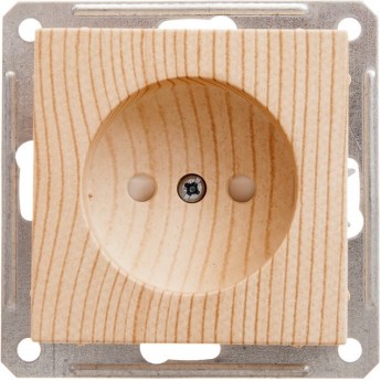 Розетка SCHNEIDER ELECTRIC W59 без заземления со шторками, 16А, механизм, сосна