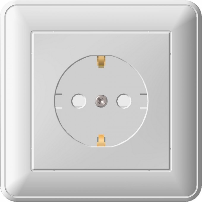 Розетка SCHNEIDER ELECTRIC W59 с заземлением со шторками, 16А, в сборе, белый RS16-152-18