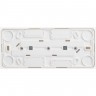 Розетка тройная SCHNEIDER ELECTRIC ЭТЮД без заземления со штороками 16А 250B, белый, Россия PA16-010B