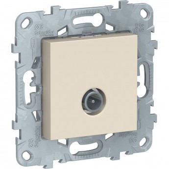 Розетка TV SCHNEIDER ELECTRIC UNICA NEW, оконечная, бежевый