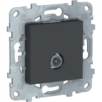 Розетка TV SCHNEIDER ELECTRIC UNICA NEW, проходная, антрацит