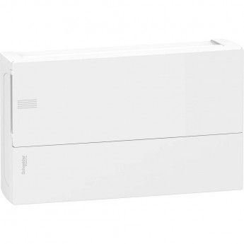 Щит навесной SCHNEIDER ELECTRIC MINI PRAGMA с белой дверцей 1РЯД/18МОД,IP40,IK07,63А,2 клеммы,Италия