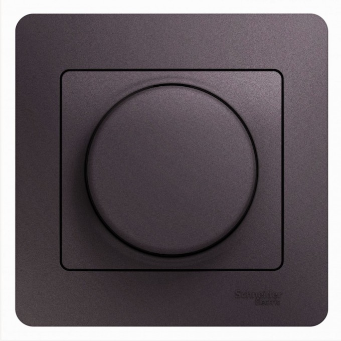 Светорегулятор (диммер) SCHNEIDER ELECTRIC GLOSSA, поворотный, 300Вт, в сборе, сиреневый туман GSL001434