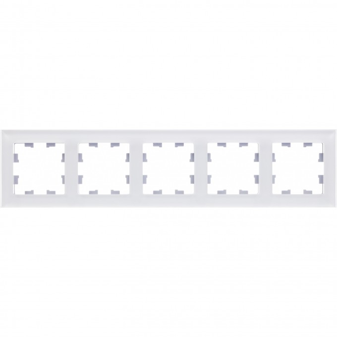 Рамка 5-постовая SCHNEIDER ELECTRIC ATLASDESIGN NATURE матовое органическое стекло, белый ATN330105