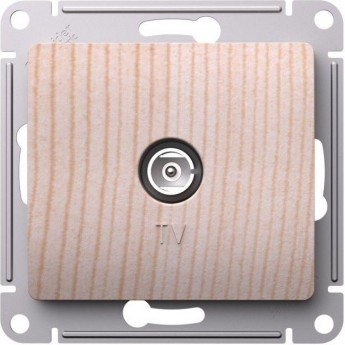 Розетка SCHNEIDER ELECTRIC GLOSSA антенна TV коннектор механизм сосна