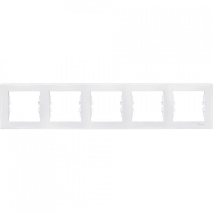 5-постовая рамка SCHNEIDER ELECTRIC SEDNA, горизонтальная, БЕЛЫЙ SDN5800921