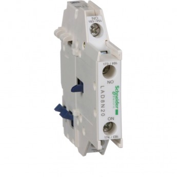 Дополнительный контактный блок мгновенного действия SCHNEIDER ELECTRIC TESYS 2НО монтируется сбоку