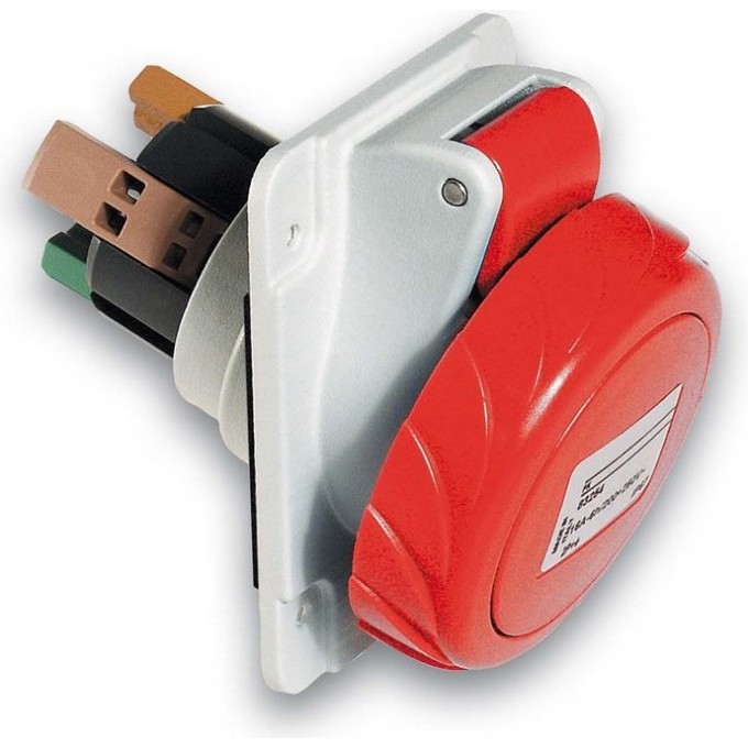 Розетка скрытой установки угловая быстрая SCHNEIDER ELECTRIC PRATIKA 32А 3P+N+E IP67 380В PKY32F735