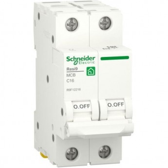 Выключатель автоматический SCHNEIDER ELECTRIC RESI9 модульный, 2п C 16А 6000А